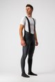 CASTELLI Pantaloni de ciclism lungi cu bretele - SORPASSO ROS WIND - negru