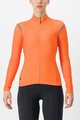CASTELLI Tricou de cilism pentru iarnă cu mânecă lungă - TUTTO NANO RoS W - portocaliu