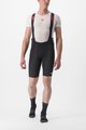 CASTELLI Pantaloni scurți de ciclism cu bretele - PREMIO BLACK - negru/alb