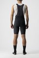 CASTELLI Pantaloni scurți de ciclism cu bretele - PREMIO BLACK - negru/alb