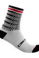 CASTELLI Șosete clasice de ciclism - AVANTI 12 - negru/alb
