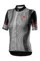 CASTELLI Tricou de ciclism cu mânecă scurtă -  ILLUSIONE - negru/alb