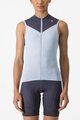 CASTELLI Tricoul de ciclism fără mâneci - SOLARIS - albastru deschis