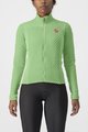 CASTELLI Tricou de cilism pentru iarnă cu mânecă lungă - SFIDA 2 W - verde deschis