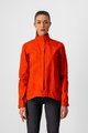 CASTELLI Foiță de ploaie impermeabilă de ciclism - COMMUTER W REFLEX - portocaliu/roșu