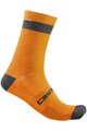 CASTELLI Șosete clasice de ciclism - ALPHA 18 - portocaliu