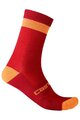 CASTELLI Șosete clasice de ciclism - ALPHA 18 - roșu