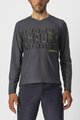 CASTELLI Tricou de ciclism cu mânecă lungă de vară - TRAIL TECH - gri