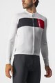 CASTELLI Tricou de ciclism cu mânecă lungă de vară - PROLOGO 7 - alb