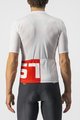 CASTELLI Tricou de ciclism cu mânecă scurtă - DOWNTOWN - alb/roșu