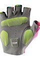 CASTELLI Mănuși de ciclism fără degete - COMPETIZIONE 2 - verde deschis/albastru/roz