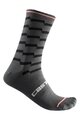 CASTELLI Șosete clasice de ciclism - UNLIMITED 18 - negru/gri