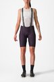 CASTELLI Pantaloni scurți de ciclism cu bretele - FREE AERO RC W - mov