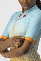 CASTELLI Tricou de ciclism cu mânecă scurtă - CLIMBER&#039;S 2.0 W - albastru deschis/portocaliu