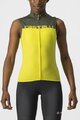 CASTELLI Tricoul de ciclism fără mâneci - VELOCISSIMA - galben/verde