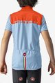 CASTELLI Tricou de ciclism cu mânecă scurtă - NEO PROLOGO - albastru deschis/portocaliu