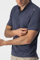 CASTELLI Tricou de ciclism cu mânecă scurtă - TECH 2 POLO - albastru
