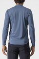 CASTELLI Tricou de ciclism cu mânecă lungă - TECH 2 HENLEY - albastru