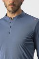 CASTELLI Tricou de ciclism cu mânecă lungă - TECH 2 HENLEY - albastru