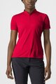 CASTELLI Tricou de ciclism cu mânecă scurtă - TECH 2 POLO - roșu
