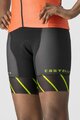 CASTELLI Pantaloni scurți de ciclism fără bretele - FREE W TRI - negru/verde deschis