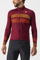 CASTELLI Tricou de ciclism cu mânecă lungă de vară - UNLIMITED THERMAL - bordo
