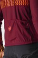 CASTELLI Tricou de ciclism cu mânecă lungă de vară - UNLIMITED THERMAL - bordo