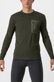 CASTELLI Tricou de cilism pentru iarnă cu mânecă lungă - UNLIMITED MERINO - verde