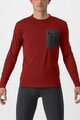 CASTELLI Tricou de cilism pentru iarnă cu mânecă lungă - UNLIMITED MERINO - roșu