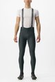 CASTELLI Pantaloni de ciclism lungi cu bretele - FREE AERO RC - verde