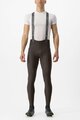 CASTELLI Pantaloni de ciclism lungi cu bretele - FREE AERO RC - maro
