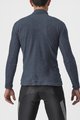CASTELLI Tricou de ciclism cu mânecă lungă - COLD DAYS 2ND LAYER - gri/albastru