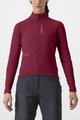 CASTELLI Tricou de cilism pentru iarnă cu mânecă lungă - UNLIMITED TRAIL W - bordo
