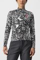 CASTELLI Tricou de ciclism cu mânecă lungă de vară - UNLIMITED W THERMAL - negru/alb