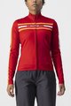 CASTELLI Tricou de ciclism cu mânecă lungă de vară - UNLIMITED W THERMAL - roșu