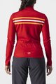 CASTELLI Tricou de ciclism cu mânecă lungă de vară - UNLIMITED W THERMAL - roșu