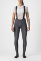 CASTELLI Pantaloni de ciclism lungi cu bretele - FREE AERO RC W DT - gri