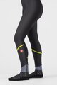 CASTELLI Pantaloni de ciclism lungi cu bretele - VELOCISSIMA DT - negru/verde deschis