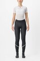 CASTELLI Pantaloni de ciclism lungi fără bretele - VELOCISSIMA THERMAL - negru/verde deschis