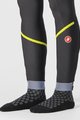 CASTELLI Pantaloni de ciclism lungi fără bretele - VELOCISSIMA THERMAL - negru/verde deschis