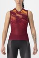 CASTELLI Tricoul de ciclism fără mâneci - INSIDER W - bordo