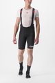 CASTELLI Pantaloni scurți de ciclism cu bretele - PREMIO BLACK LTD EDITION - negru/alb