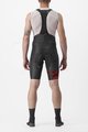 CASTELLI Pantaloni scurți de ciclism cu bretele - FREE AERO RC KIT - negru/roșu