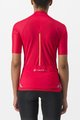 CASTELLI Tricou de ciclism cu mânecă scurtă - ENDURANCE W - roșu