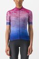 CASTELLI Tricou de ciclism cu mânecă scurtă - MARMO - albastru/roz