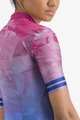 CASTELLI Tricou de ciclism cu mânecă scurtă - MARMO - albastru/roz