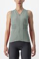 CASTELLI Tricoul de ciclism fără mâneci - ANIMA - verde