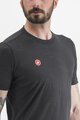 CASTELLI Tricou de ciclism cu mânecă scurtă - MERINO - negru
