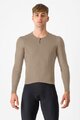 CASTELLI Tricou de cilism pentru iarnă cu mânecă lungă - FLY LS - bej