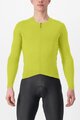 CASTELLI Tricou de cilism pentru iarnă cu mânecă lungă - FLY LS - galben